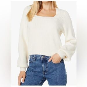 Madewell Ivory Ribbed Sweater